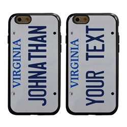 
Personalized License Plate Case for iPhone 6 / 6s – Hybrid Virginia