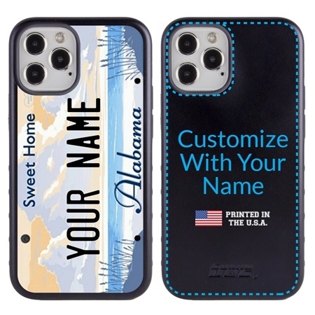 Personalized License Plate Case for iPhone 12 Mini – Hybrid Alabama
