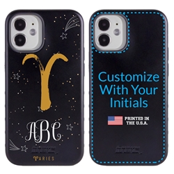 
Zodiac Case for iPhone 12 Mini – Hybrid - Aries – Brushtroke - Personalized