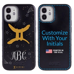 
Zodiac Case for iPhone 12 Mini – Hybrid - Gemini – Brushtroke - Personalized