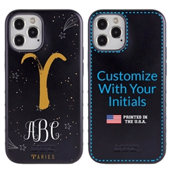 
Zodiac Case for iPhone 12 Pro Max – Hybrid - Aries – Brushtroke - Personalized