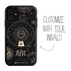 
Zodiac Case for iPhone 11 – Hybrid - Aquarius – Zodiac - Personalized