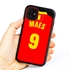 Personalized Belgium Soccer Jersey Case for iPhone 11 – Hybrid – (Black Case, Red Silicone)
