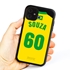 Personalized Brazil Soccer Jersey Case for iPhone 11 – Hybrid – (Black Case, Black Silicone)
