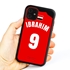 Personalized Egypt Soccer Jersey Case for iPhone 11 – Hybrid – (Black Case, Red Silicone)

