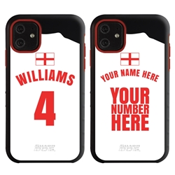 
Personalized England Soccer Jersey Case for iPhone 11 – Hybrid – (Black Case, Red Silicone)