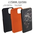 Personalized Netherlands Soccer Jersey Case for iPhone 11 – Hybrid – (Black Case, Orange Silicone)
