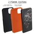 Personalized Netherlands Soccer Jersey Case for iPhone 11 – Hybrid – (Black Case, Orange Silicone)
