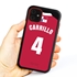 Personalized Panama Soccer Jersey Case for iPhone 11 – Hybrid – (Black Case, Red Silicone)
