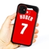 Personalized Switzerland Soccer Jersey Case for iPhone 11 – Hybrid – (Black Case, Red Silicone)
