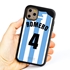 Personalized Argentina Soccer Jersey Case for iPhone 11 Pro – Hybrid – (Black Case, Black Silicone)
