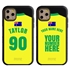Personalized Australia Soccer Jersey Case for iPhone 11 Pro – Hybrid – (Black Case, Black Silicone)
