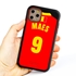 Personalized Belgium Soccer Jersey Case for iPhone 11 Pro – Hybrid – (Black Case, Red Silicone)
