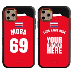 
Personalized Costa Rica Soccer Jersey Case for iPhone 11 Pro – Hybrid – (Black Case, Red Silicone)
