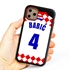 Personalized Croatia Soccer Jersey Case for iPhone 11 Pro – Hybrid – (Black Case, Red Silicone)
