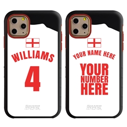 
Personalized England Soccer Jersey Case for iPhone 11 Pro – Hybrid – (Black Case, Red Silicone)