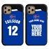 Personalized Iceland Soccer Jersey Case for iPhone 11 Pro – Hybrid – (Black Case, Dark Blue Silicone)
