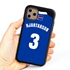 Personalized Iceland Soccer Jersey Case for iPhone 11 Pro – Hybrid – (Black Case, Dark Blue Silicone)
