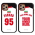Personalized Iran Soccer Jersey Case for iPhone 11 Pro – Hybrid – (Black Case, Red Silicone)
