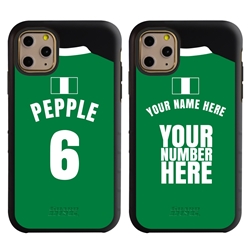 
Personalized Nigeria Soccer Jersey Case for iPhone 11 Pro – Hybrid – (Black Case, Black Silicone)