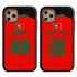 Personalized Portugal Soccer Jersey Case for iPhone 11 Pro – Hybrid – (Black Case, Red Silicone)
