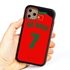 Personalized Portugal Soccer Jersey Case for iPhone 11 Pro – Hybrid – (Black Case, Red Silicone)
