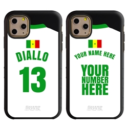 
Personalized Senegal Soccer Jersey Case for iPhone 11 Pro – Hybrid – (Black Case, Black Silicone)