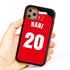 Personalized Tunisia Soccer Jersey Case for iPhone 11 Pro – Hybrid – (Black Case, Red Silicone)
