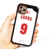 Personalized England Soccer Jersey Case for iPhone 11 Pro Max – Hybrid – (Black Case, Red Silicone)
