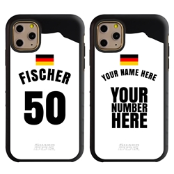 
Personalized Germany Soccer Jersey Case for iPhone 11 Pro Max – Hybrid – (Black Case, Black Silicone)