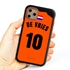 Personalized Netherlands Soccer Jersey Case for iPhone 11 Pro Max – Hybrid – (Black Case, Orange Silicone)
