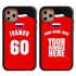 Personalized Russia Soccer Jersey Case for iPhone 11 Pro Max – Hybrid – (Black Case, Red Silicone)
