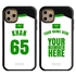Personalized Saudi Arabia Soccer Jersey Case for iPhone 11 Pro Max – Hybrid – (Black Case, Black Silicone)
