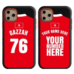 
Personalized Tunisia Soccer Jersey Case for iPhone 11 Pro Max – Hybrid – (Black Case, Red Silicone)