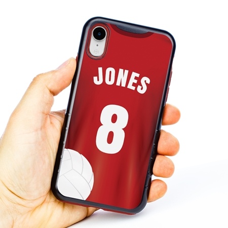 Custom Volleyball Jersey Case for iPhone XR - Hybrid (Full Color Jersey)
