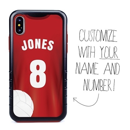 Custom Volleyball Jersey Case for iPhone Xs Max - Hybrid (Full Color Jersey)
