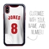 Custom Volleyball Jersey Case for iPhone Xs Max - Hybrid (White Jersey)
