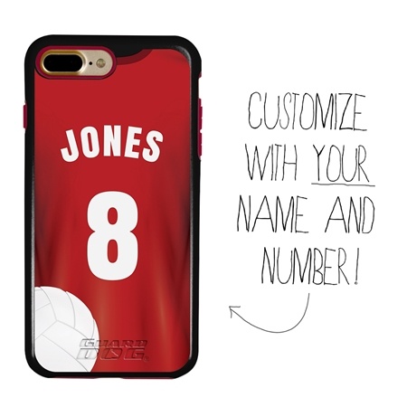 Custom Volleyball Jersey Case for iPhone 7 Plus / 8 Plus - Hybrid (Full Color Jersey)
