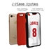 Custom Volleyball Jersey Case for iPhone 7 Plus / 8 Plus - Hybrid (White Jersey)
