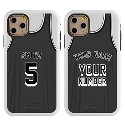 
Personalized Basketball Jersey Case for iPhone 11 Pro Max - Hybrid (White Case)