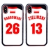 Personalized Poland Soccer Jersey Case for iPhone X/Xs – Hybrid – (Black Case, Red Silicone)
