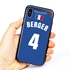 Personalized France Soccer Jersey Case for iPhone X/Xs – Hybrid – (Black Case, Blue Silicone)

