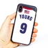 Personalized USA Soccer Jersey Case for iPhone X/Xs – Hybrid – (Black Case, Red Silicone)
