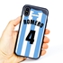 Personalized Argentina Soccer Jersey Case for iPhone X/Xs – Hybrid – (Black Case, Black Silicone)
