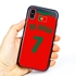 Personalized Portugal Soccer Jersey Case for iPhone X/Xs – Hybrid – (Black Case, Red Silicone)

