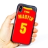 Personalized Spain Soccer Jersey Case for iPhone X/Xs – Hybrid – (Black Case, Red Silicone)
