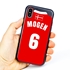 Personalized Denmark Soccer Jersey Case for iPhone X/Xs – Hybrid – (Black Case, Red Silicone)
