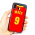 Personalized Belgium Soccer Jersey Case for iPhone X/Xs – Hybrid – (Black Case, Red Silicone)
