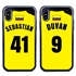 Personalized Colombia Soccer Jersey Case for iPhone X/Xs – Hybrid – (Black Case, Black Silicone)
