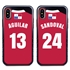 Personalized Panama Soccer Jersey Case for iPhone X/Xs – Hybrid – (Black Case, Red Silicone)
